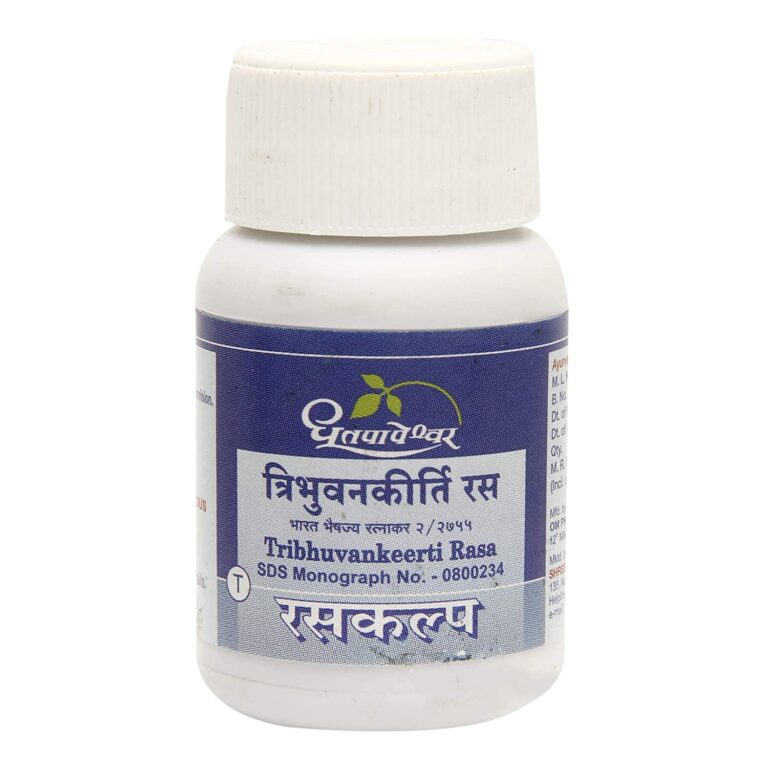 Dhootapapeshwar TRIBHUVANKIRTI RAS Jar of 50 QTY